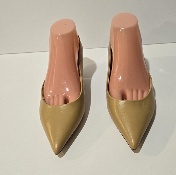 Sam Edelman Women's Franci Pointed Toe Lux Tan Kitten Shoes 8 - Picture 2 of 10